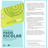 Passe escolar - renovação